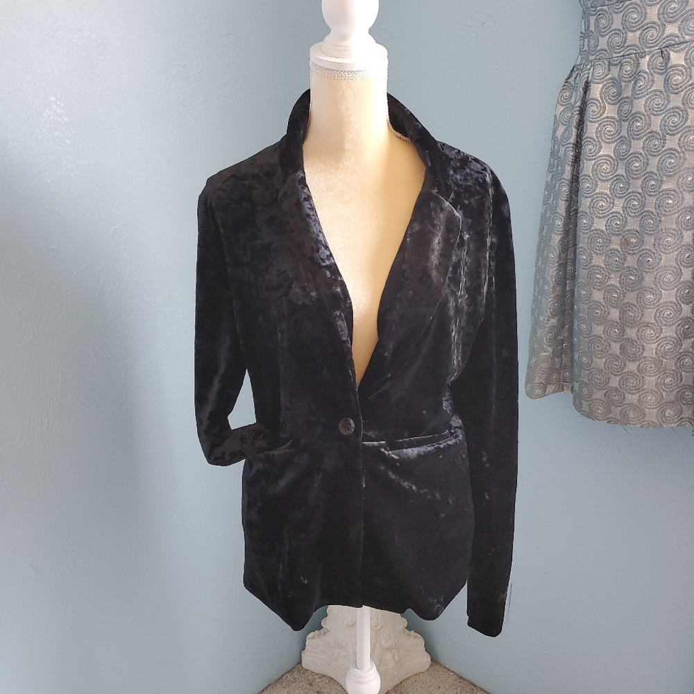 Sanctuary crushed velvet Blazer/jacket B32